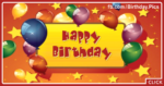 Old Style Balloons Happy Birthday Card