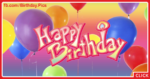 Pinky 3D Text Happy Birthday Card