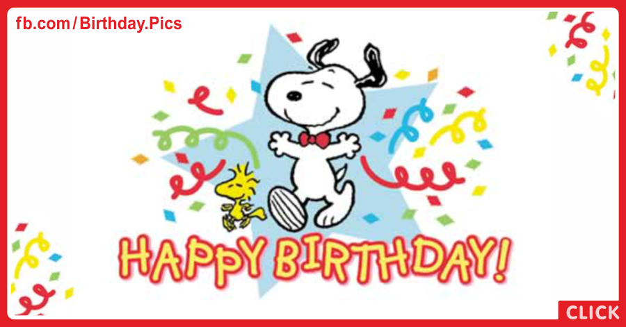 Snoopy Happy Birthday Card Birthday Wishes