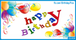 Balloons Decorating 3D Happy Birthday Card