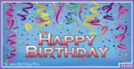 Big Confetties Happy Birthday Card