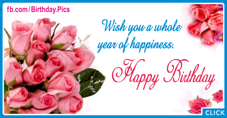 29 Happy Birthday Wish Messages with Flowers