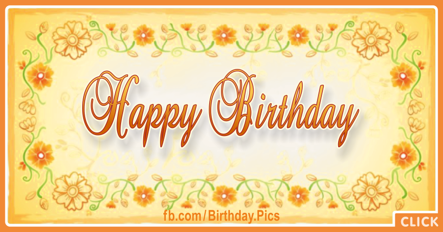 Bright Yellow Flowers Happy Birthday Card for celebrating