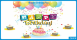Cake Slices Decorating Happy Birthday Card