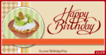 Classic Style Cupcake Happy Birthday Card