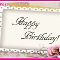 Elegant Rose Lace Happy Birthday Card