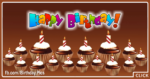 Many Chocolate Cupcakes Happy Birthday Card