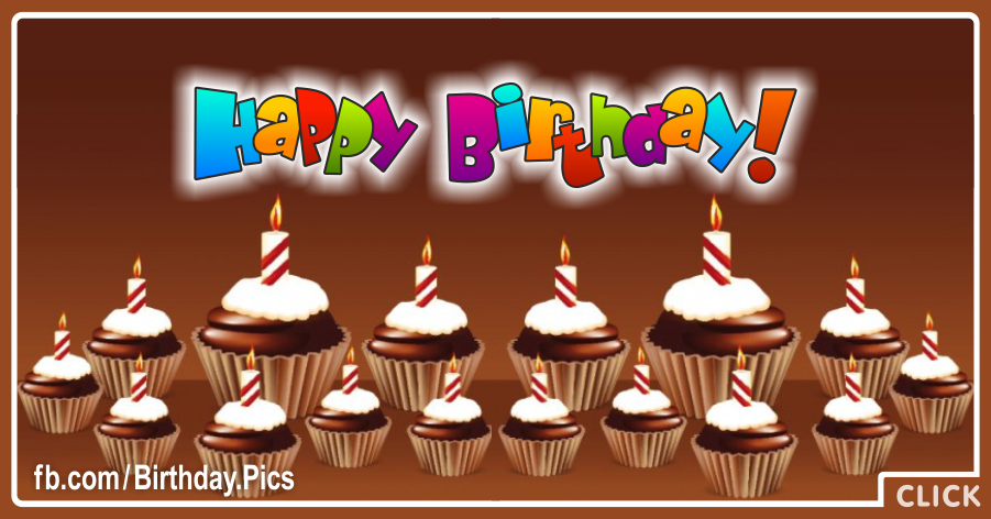 Many Chocolate Cupcakes Happy Birthday Card for celebrating