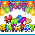 Many Colorful Balloons Happy Birthday Card