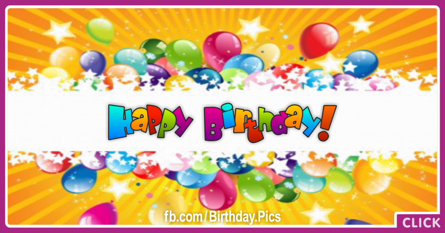 Milky Way Balloons Happy Birthday Card for celebrating