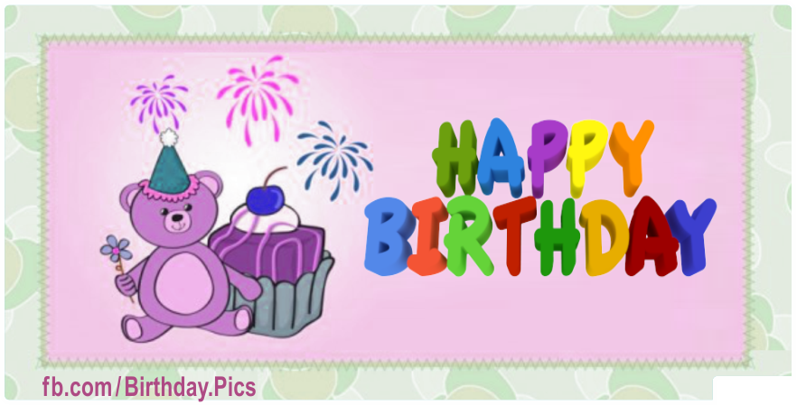Purple Teddy Bear Happy Birthday Card with Honeymoon Hotels Links for celebrating