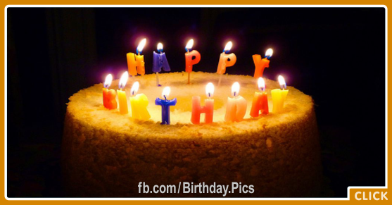 Simply No Cream Cake Happy Birthday Card for celebrating