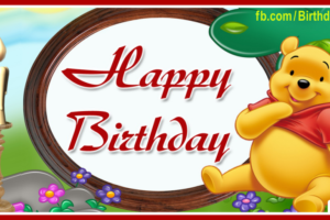 Single Candle Winnie the Pooh Birthday Card