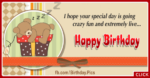 Sleeping Teddy Gift Box Birthday Card