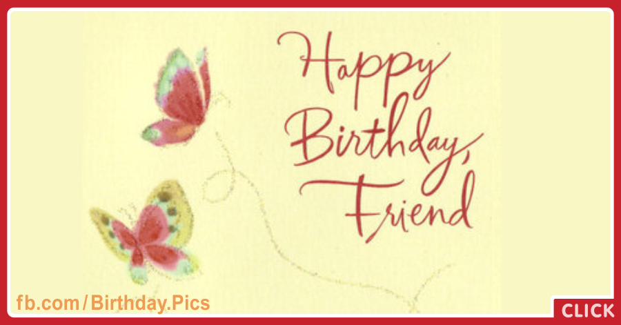 Two Butterflies Yellow Happy Birthday Card for celebrating