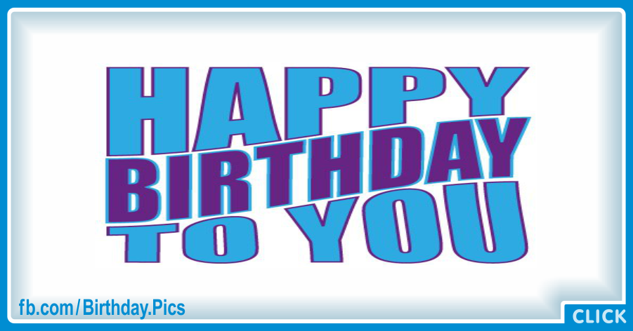 Very Simple Blue Happy Birthday Card for celebrating with Gifting Car Tips