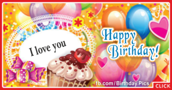 Vibrant Colors Balloons Happy Birthday Card