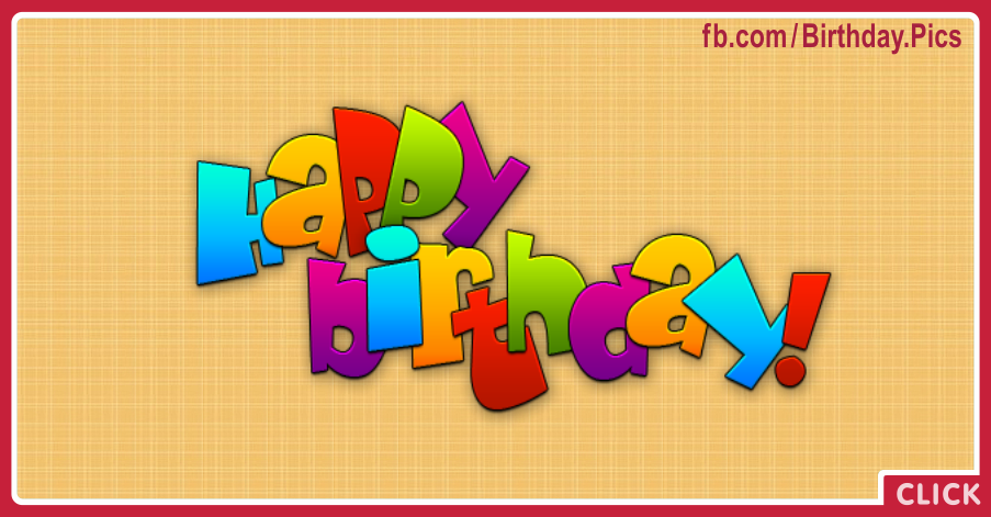 Vivid Yellow Happy Birthday Card With Simple Design Card for celebrating