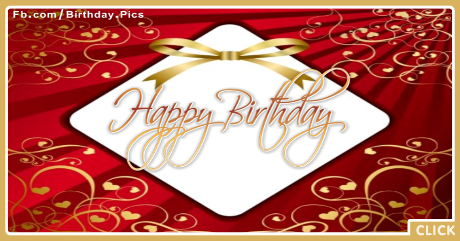 White Maroon Diamond Birthday Card for celebrating