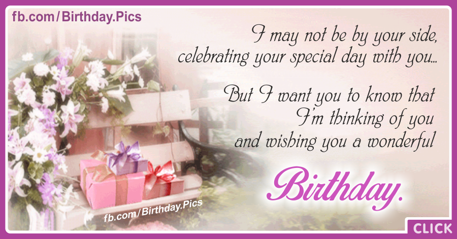 Wishing You A Wonderful Happy Birthday Card for celebrating