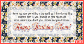 With Grandchildren Happy Birthday Card