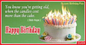 You Are Getting Old Happy Birthday Card