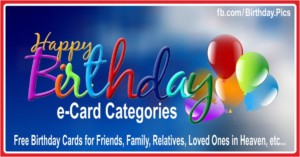 Birthday Cards Categories