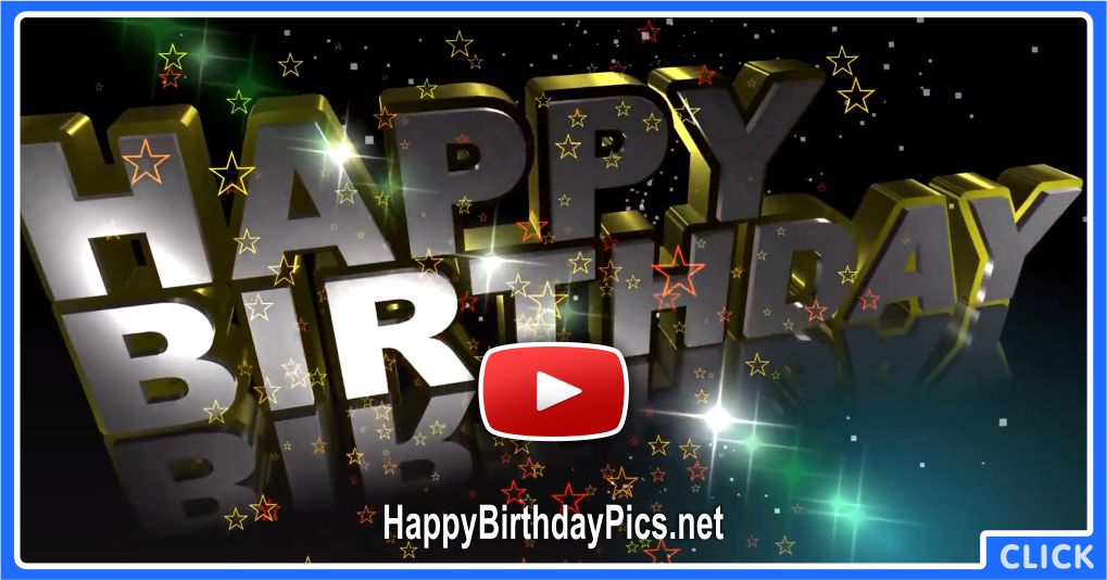 3d Happy Birthday Gold Animation For You Birthday Wishes