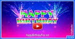 Colorful happy birthday motion video - featured