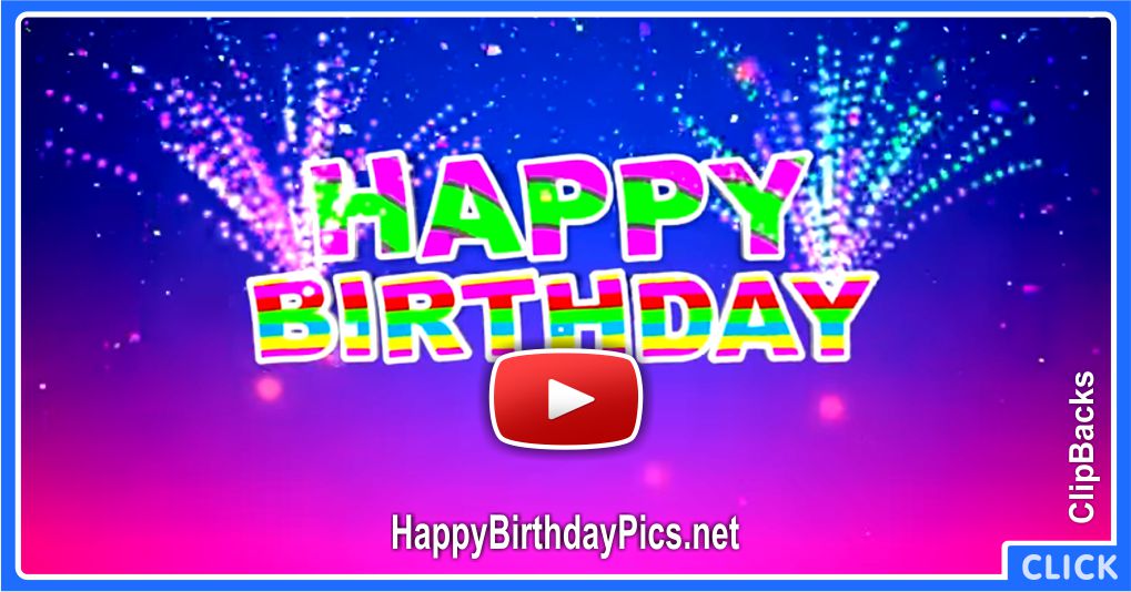 Colorful Happy Birthday Video