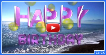 Colorful Happy Birthday Wishing Video