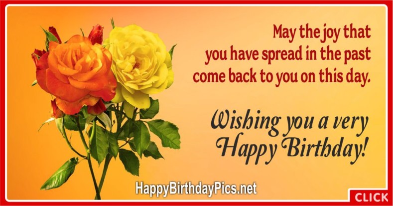 Golden Frame Yellow Flowers Birthday Card