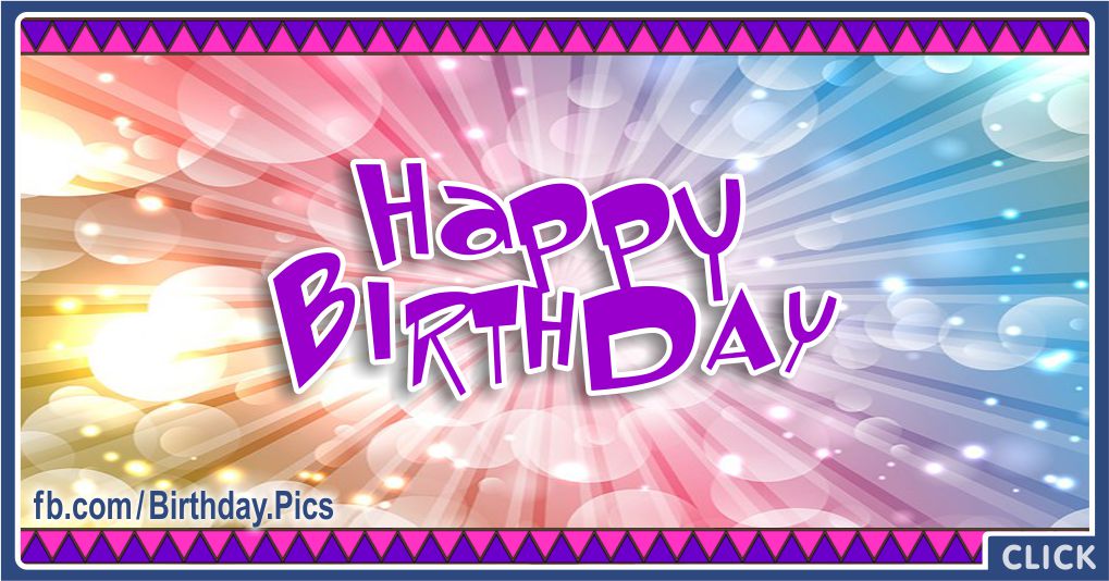 Happy Birthday with Modern Native American Card Greeting