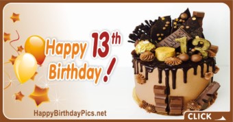 13th-Birthday Card
