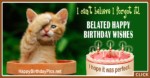 Belated Birthday Wishes With Kitty