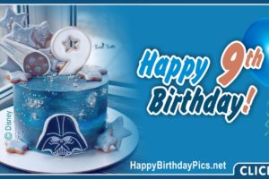Star Wars Fan 9th Birthday Card