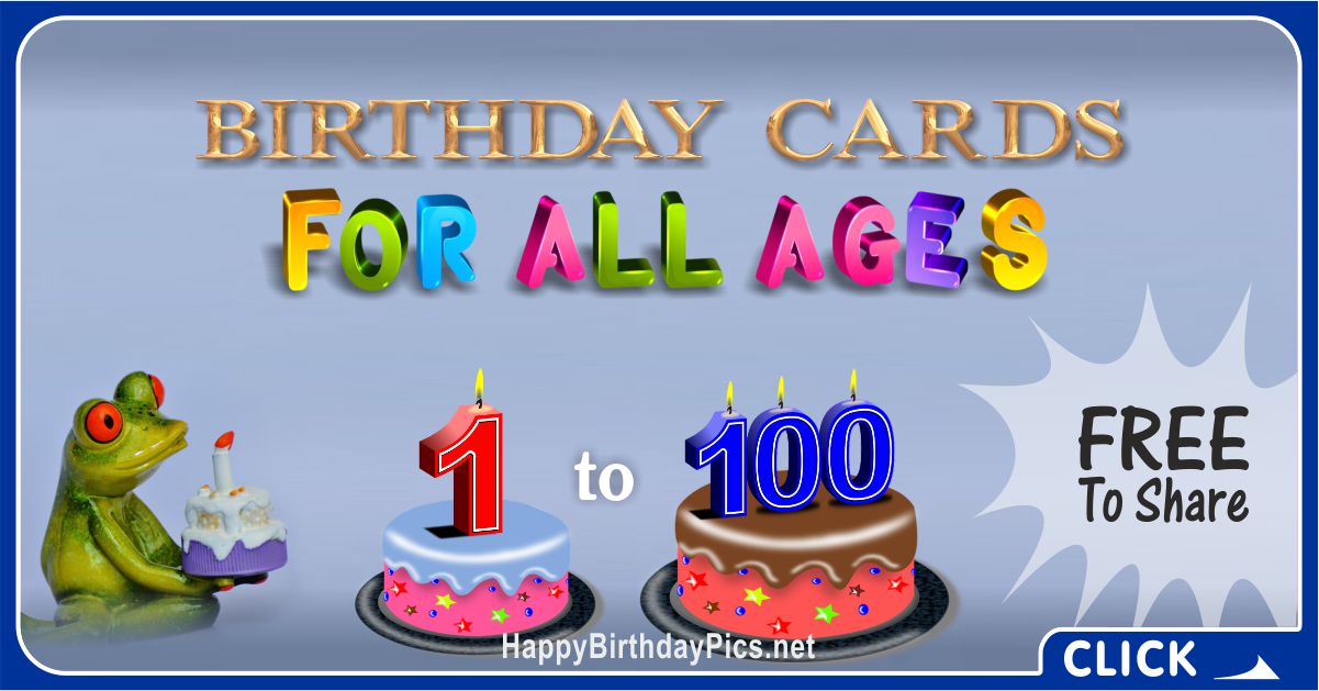 Age-Specific Birthday Cards
