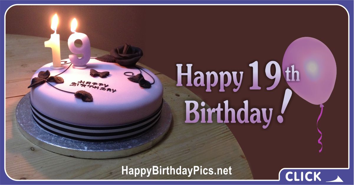 19th Birthday Lavender Party Card Equivalents