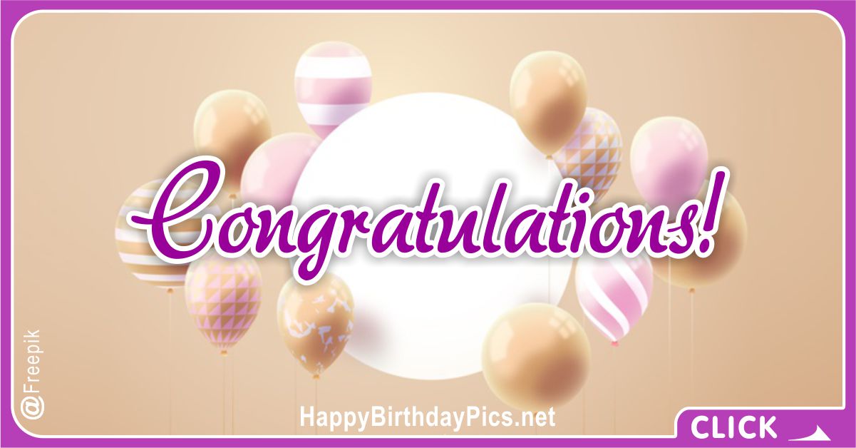 Congratulations Pastel Balloons Equivalents