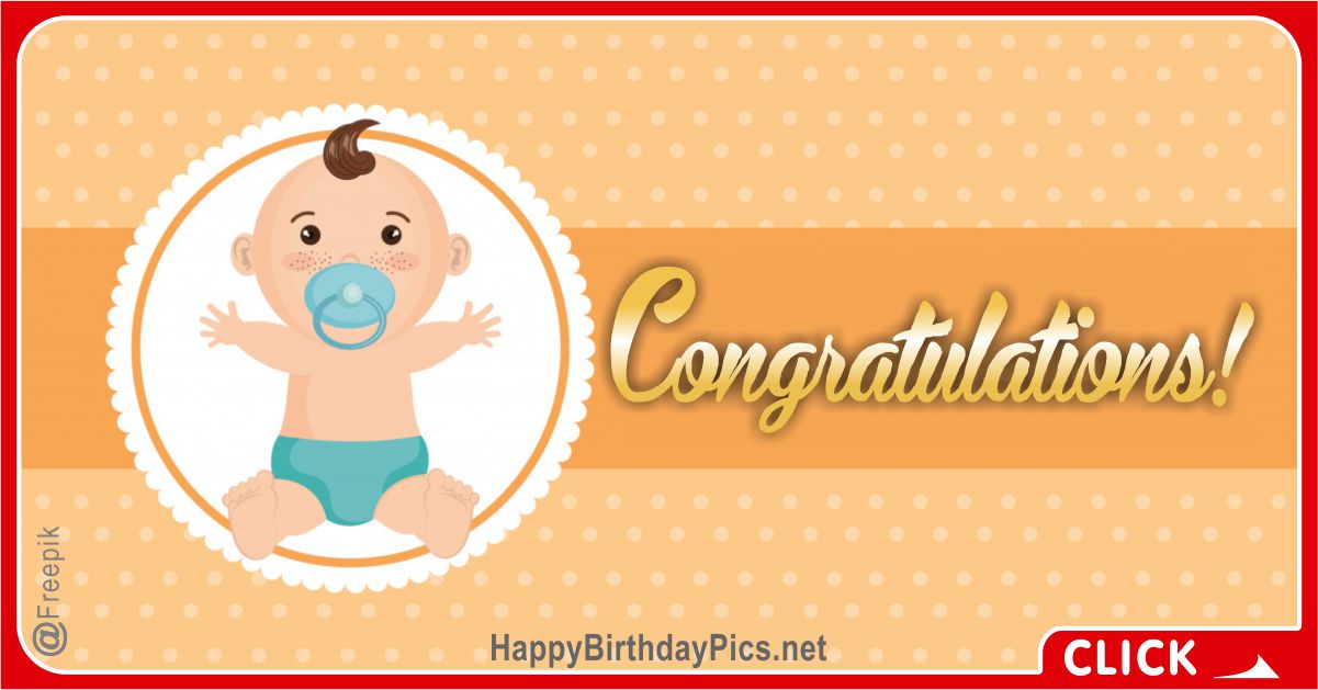 Baby Congratulations Message Equivalents
