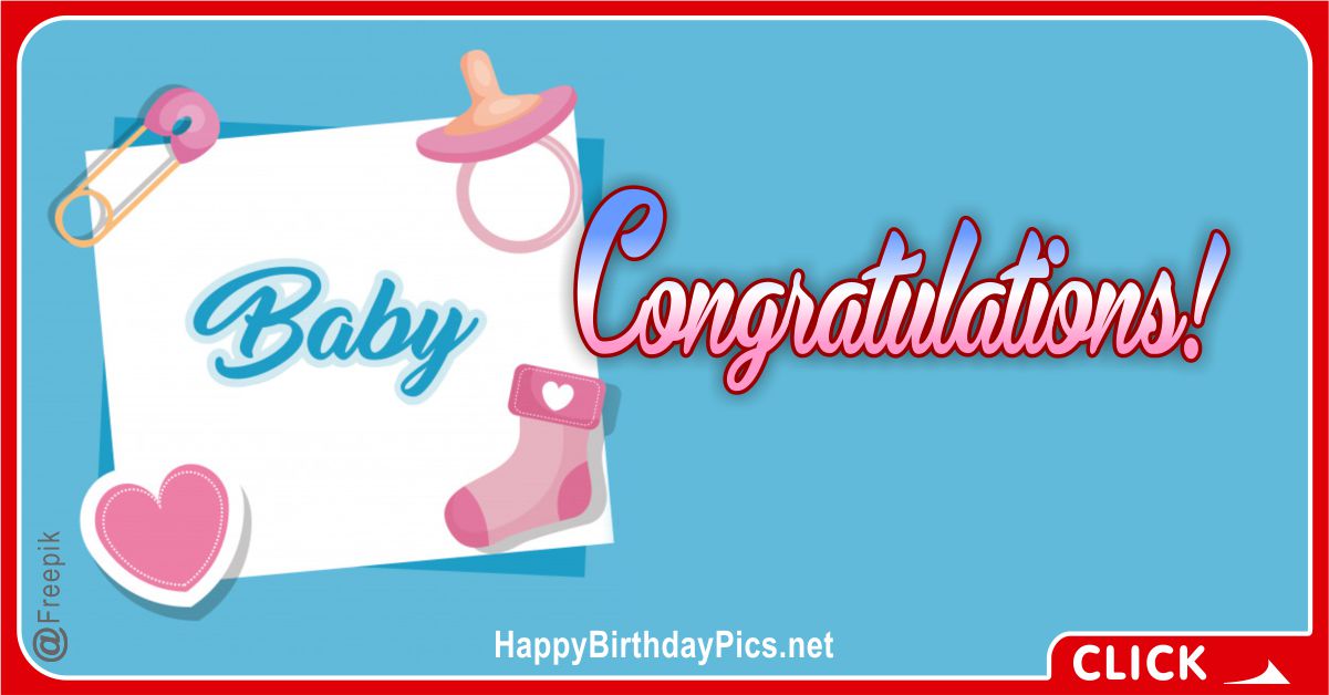 Baby Congratulations Card Equivalents