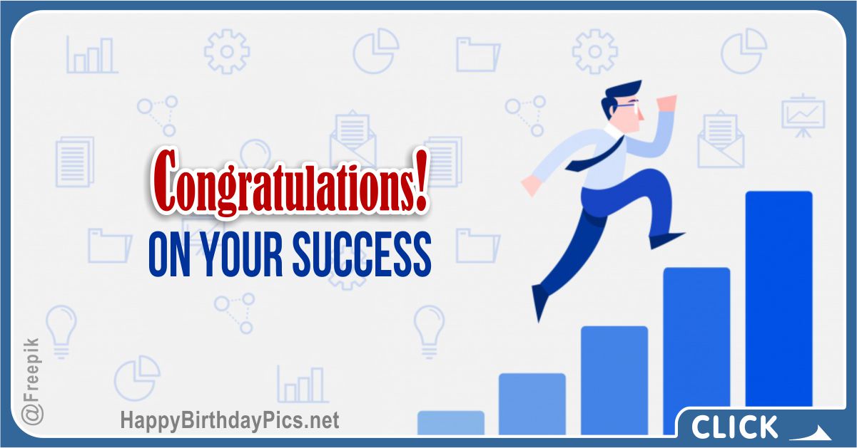 Congratulations on Business Success Card Equivalents