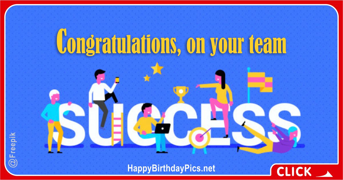 Team Success Congratulations Card Equivalents