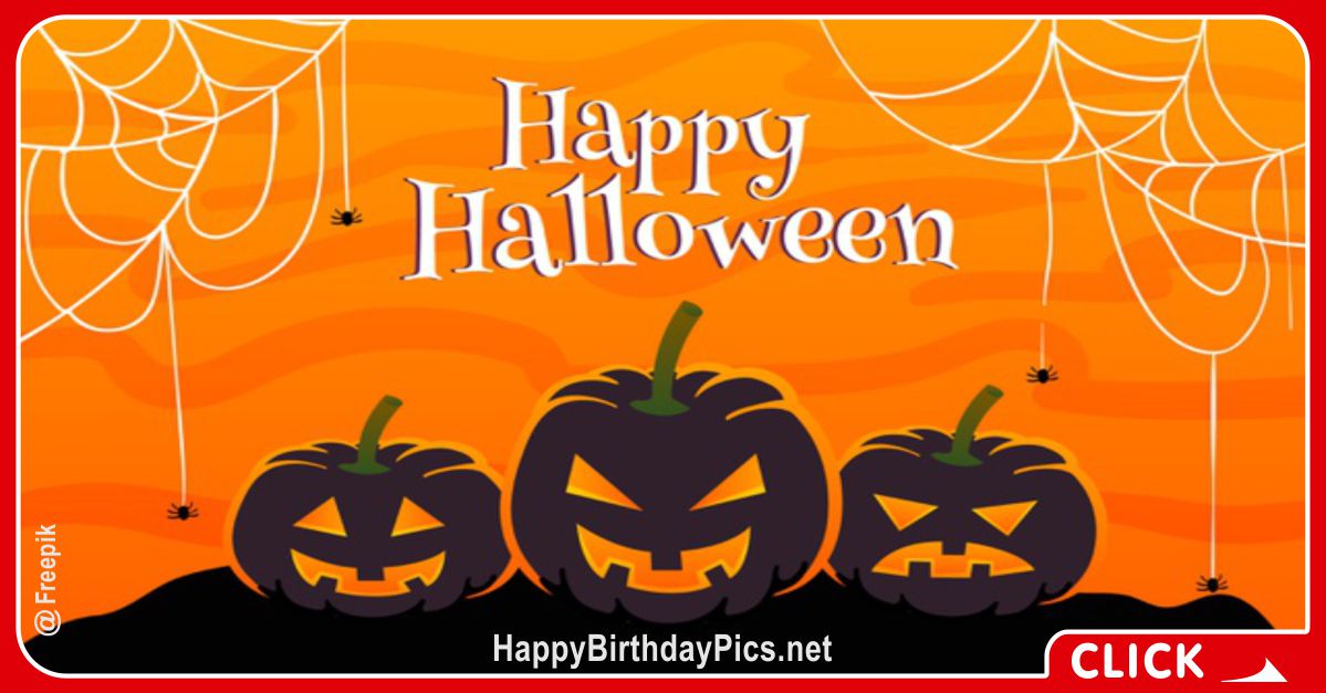Happy Halloween Jack-o-Lantern Pumpkins Equivalents