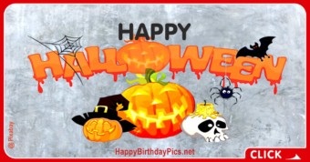 Happy Halloween Logo Design