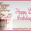 Happy 21st Birthday Gold Pink Roses