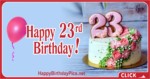 Happy 23rd Birthday to You with Pearls