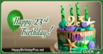 Happy 23rd Birthday with Aquarium Theme