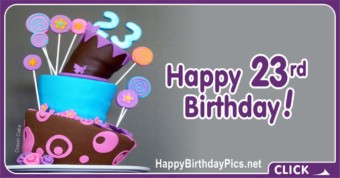 Happy 23rd Birthday Lollipops