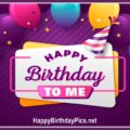 Happy Birthday to Me with Purple Theme